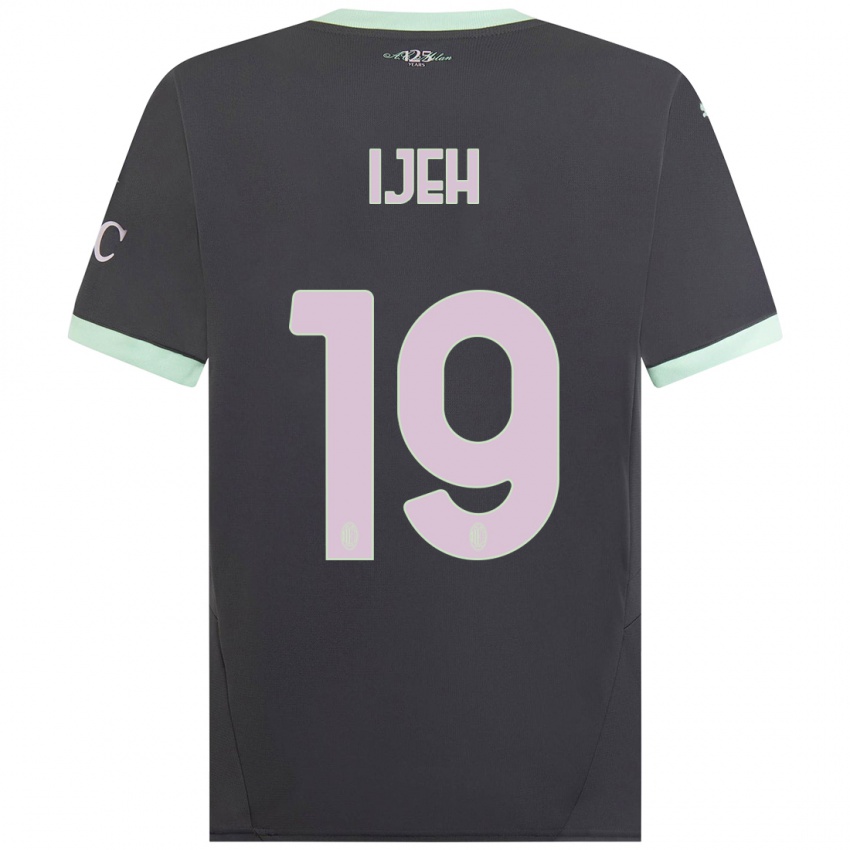 גברים אוולין איה #19 אָפוֹר ג'רזי קיט שלישי 2024/25 חולצה קצרה