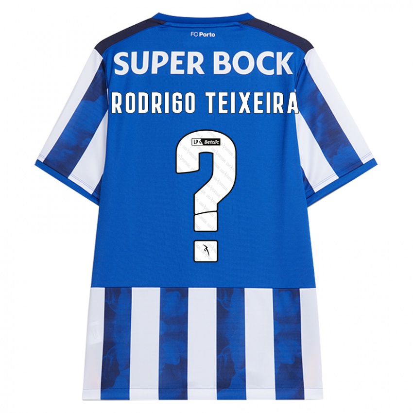 נשים Rodrigo Teixeira #0 כחול לבן ג'רזי ביתית 2024/25 חולצה קצרה