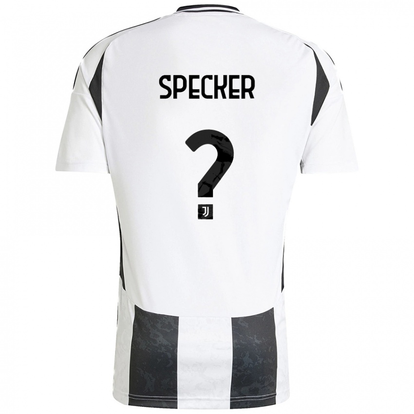 נשים Stefano Specker #0 לבן שחור ג'רזי ביתית 2024/25 חולצה קצרה