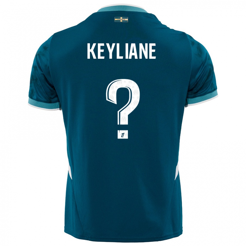 נשים Keyliane Abdallah #0 כחול טורקיז הרחק ג'רזי 2024/25 חולצה קצרה