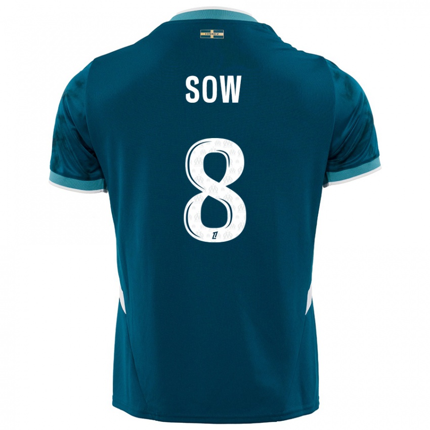 נשים Mbayang Sow #8 כחול טורקיז הרחק ג'רזי 2024/25 חולצה קצרה