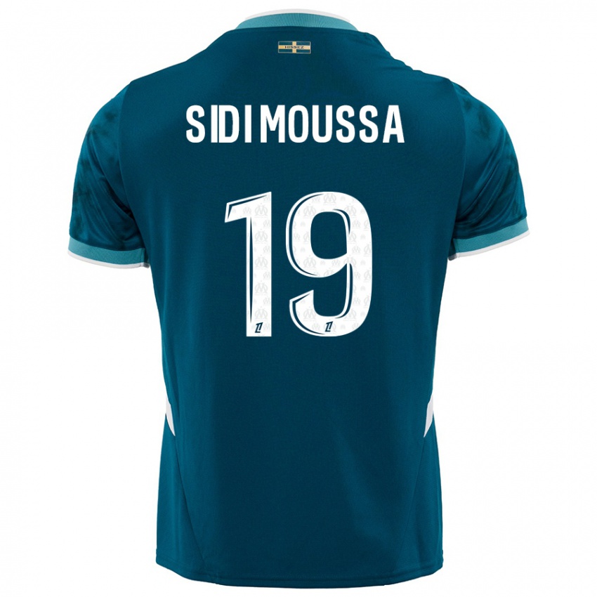 נשים Salima Sidi Moussa #19 כחול טורקיז הרחק ג'רזי 2024/25 חולצה קצרה
