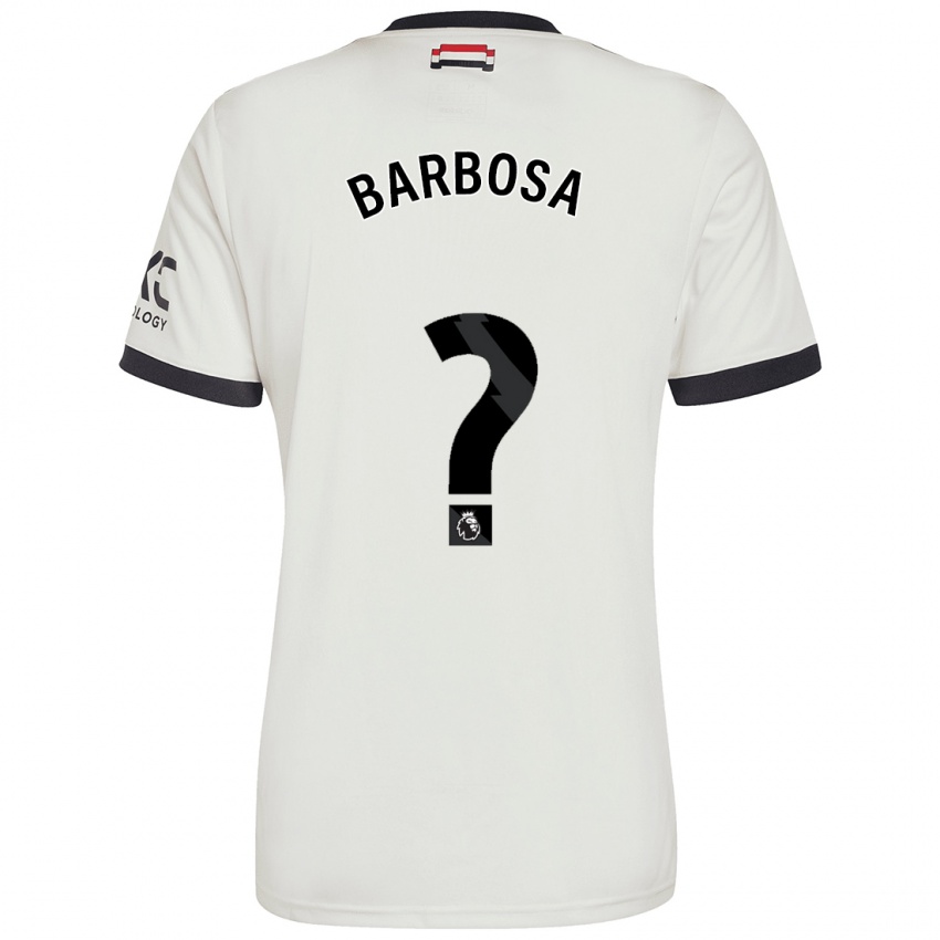 נשים Neithan Barbosa #0 אוף ווייט ג'רזי קיט שלישי 2024/25 חולצה קצרה