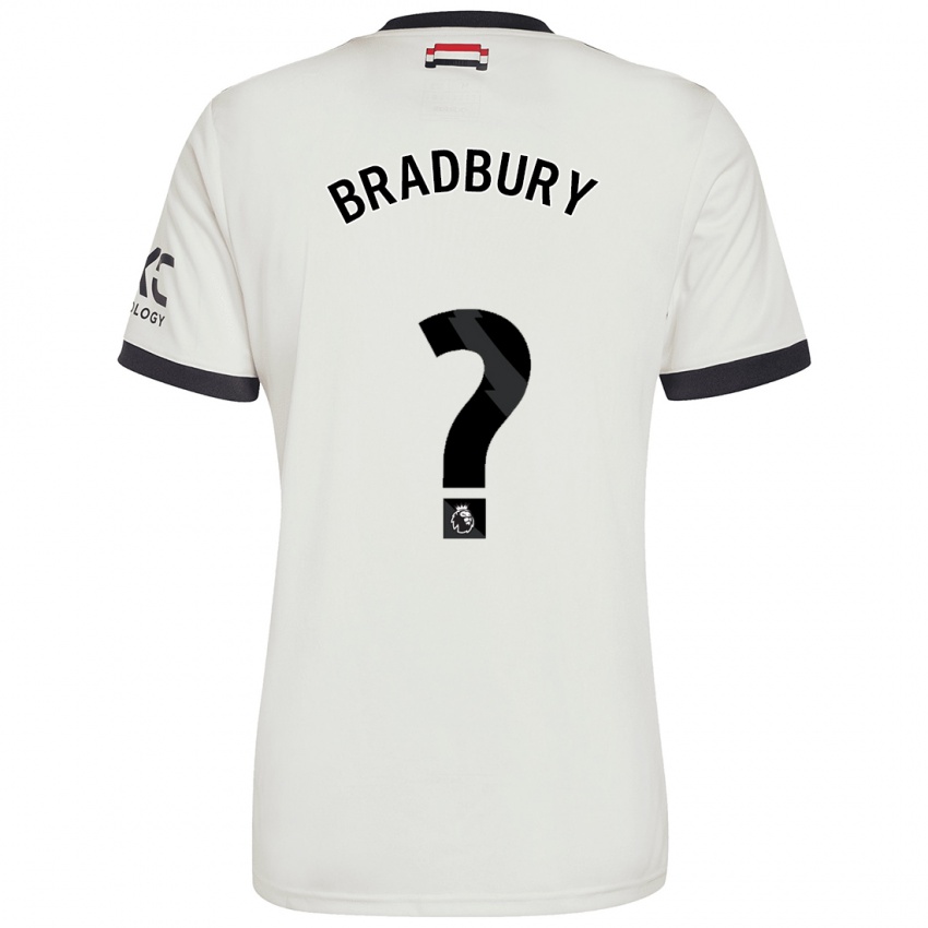 נשים Louie Bradbury #0 אוף ווייט ג'רזי קיט שלישי 2024/25 חולצה קצרה