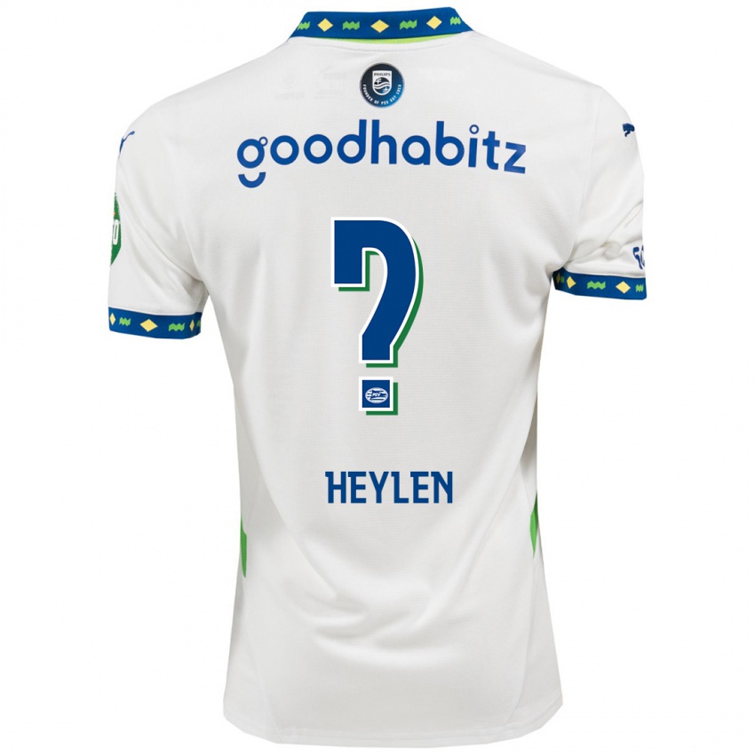 נשים Jens Heylen #0 לבן כחול כהה ג'רזי קיט שלישי 2024/25 חולצה קצרה