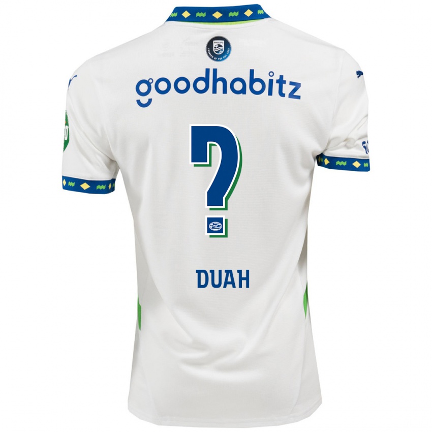 נשים King Duah #0 לבן כחול כהה ג'רזי קיט שלישי 2024/25 חולצה קצרה