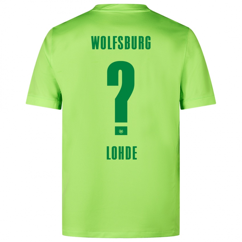 ילדים Sven Lohde #0 ירוק ניאון ג'רזי ביתית 2024/25 חולצה קצרה