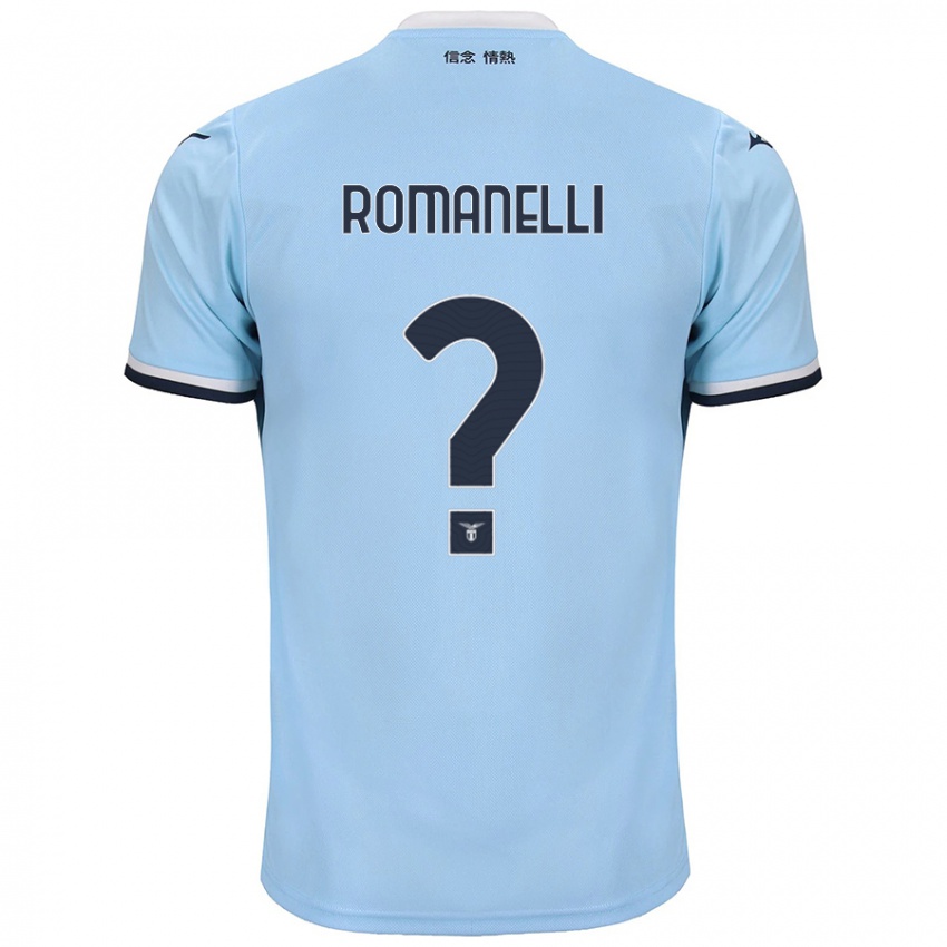 ילדים Nicolas Romanelli #0 כְּחוֹל ג'רזי ביתית 2024/25 חולצה קצרה