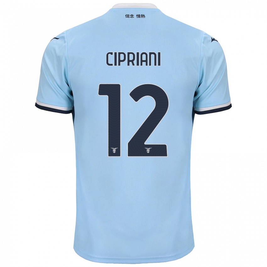 ילדים Alessio Cipriani #12 כְּחוֹל ג'רזי ביתית 2024/25 חולצה קצרה