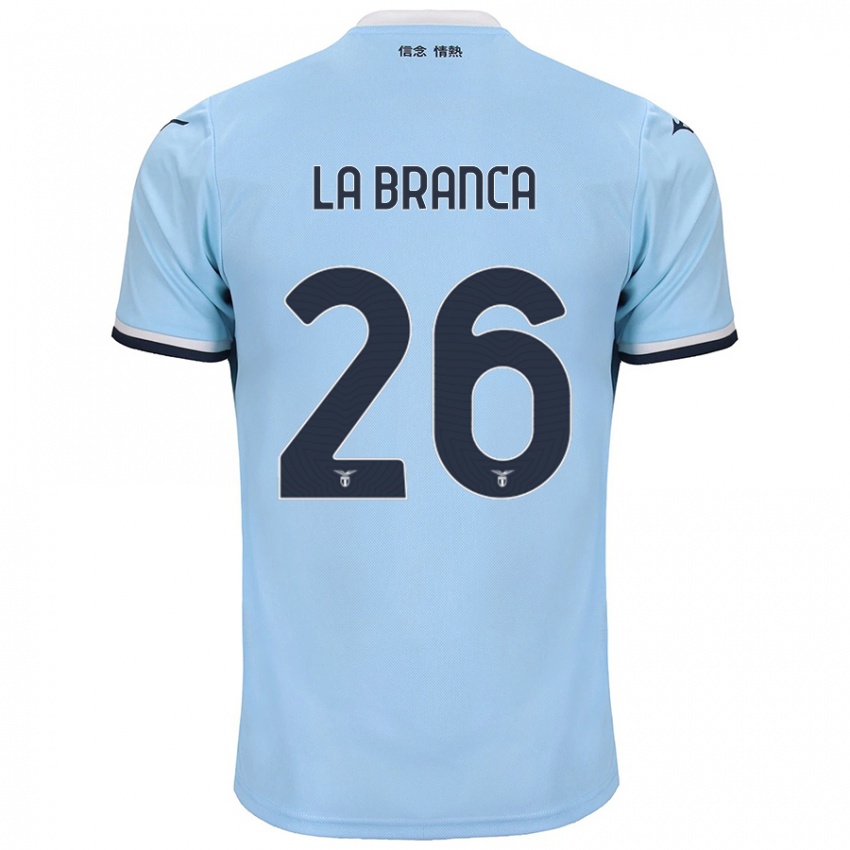 ילדים Ruggero La Branca #26 כְּחוֹל ג'רזי ביתית 2024/25 חולצה קצרה