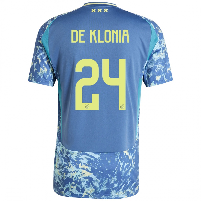 ילדים Daliyah De Klonia #24 אפור כחול צהוב הרחק ג'רזי 2024/25 חולצה קצרה
