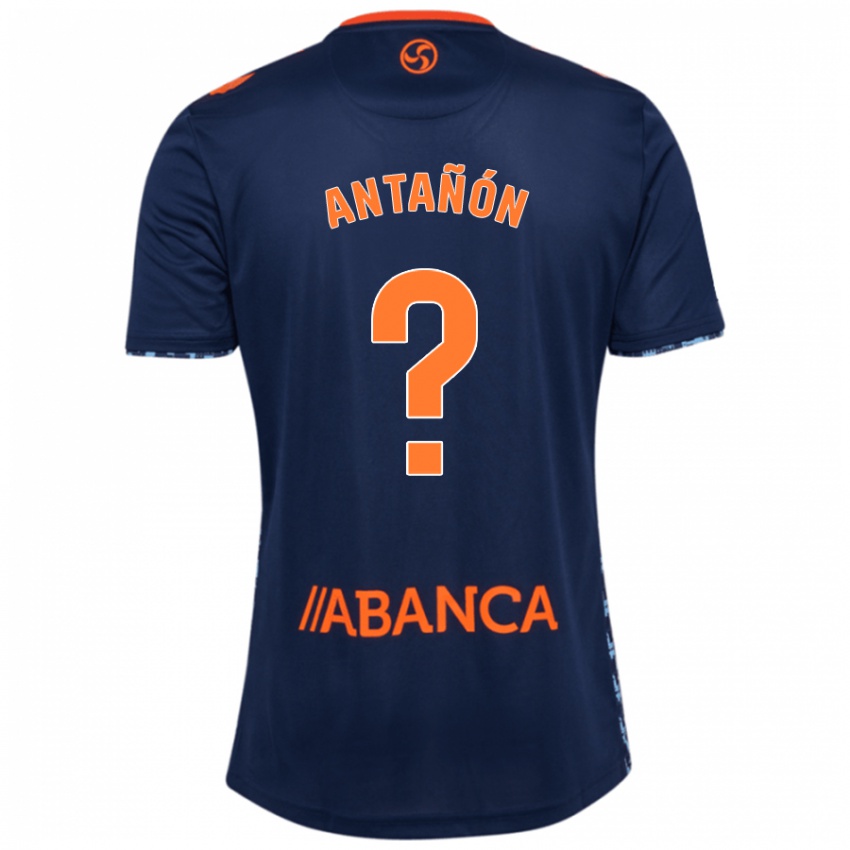 ילדים Andrés Antañón #0 כָּחוֹל כֵּהֶה הרחק ג'רזי 2024/25 חולצה קצרה
