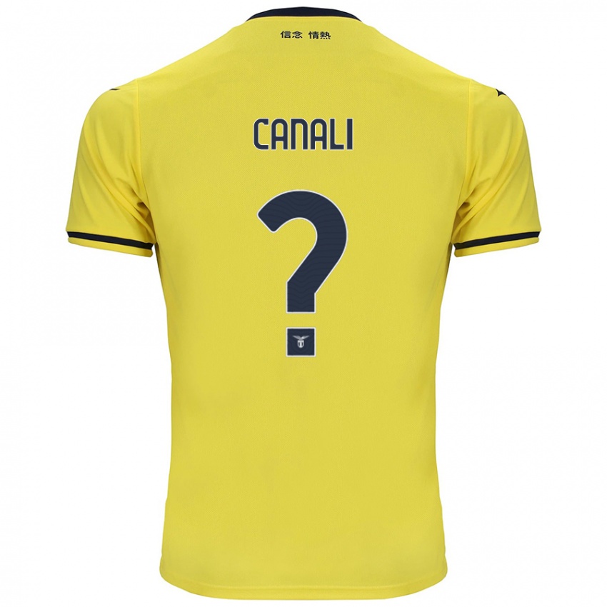 ילדים Giorgio Canali #0 צָהוֹב הרחק ג'רזי 2024/25 חולצה קצרה