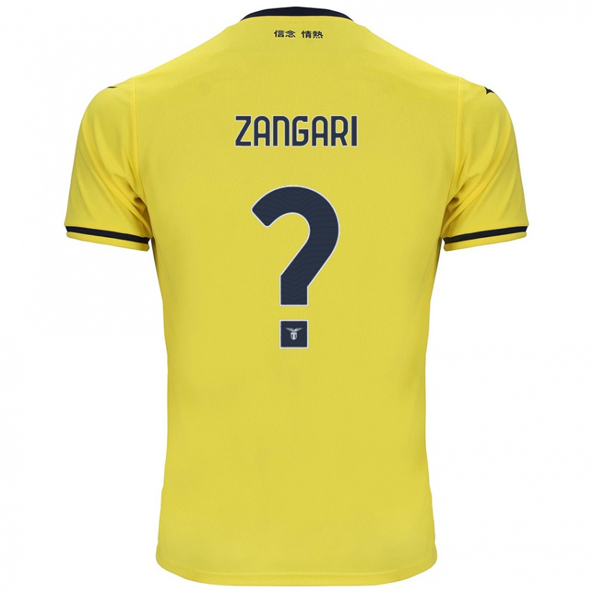 ילדים Vincenzo Zangari #0 צָהוֹב הרחק ג'רזי 2024/25 חולצה קצרה