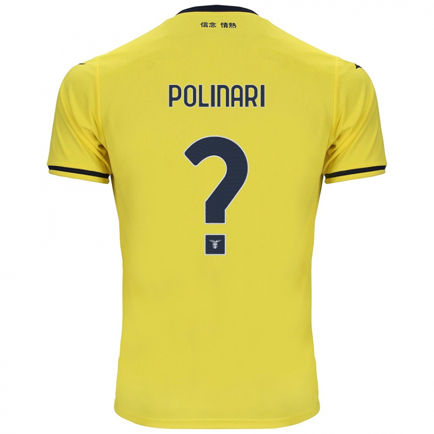 ילדים Fabio Polinari #0 צָהוֹב הרחק ג'רזי 2024/25 חולצה קצרה