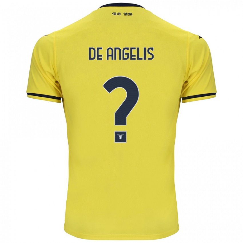 ילדים Cristian De Angelis #0 צָהוֹב הרחק ג'רזי 2024/25 חולצה קצרה
