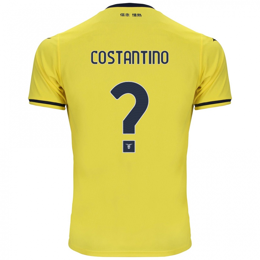 ילדים Davide Costantino #0 צָהוֹב הרחק ג'רזי 2024/25 חולצה קצרה