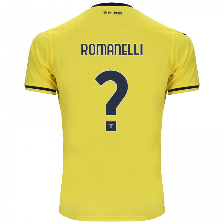 ילדים Nicolas Romanelli #0 צָהוֹב הרחק ג'רזי 2024/25 חולצה קצרה