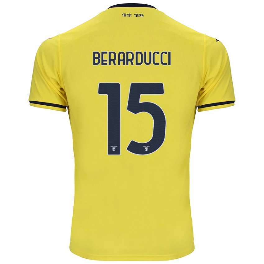 ילדים Martina Berarducci #15 צָהוֹב הרחק ג'רזי 2024/25 חולצה קצרה