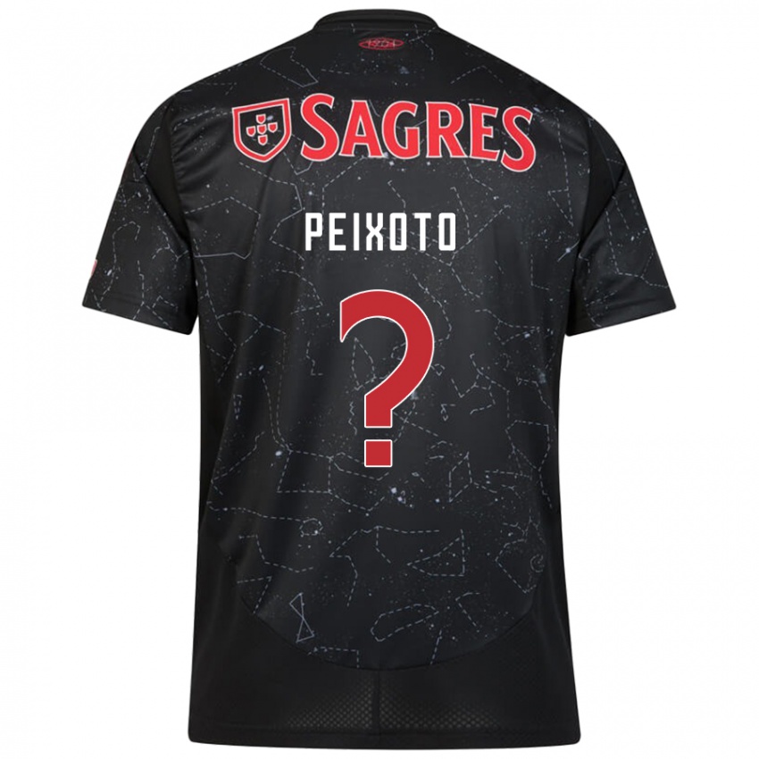 גברים Guilherme Peixoto #0 שחור אדום הרחק ג'רזי 2024/25 חולצה קצרה