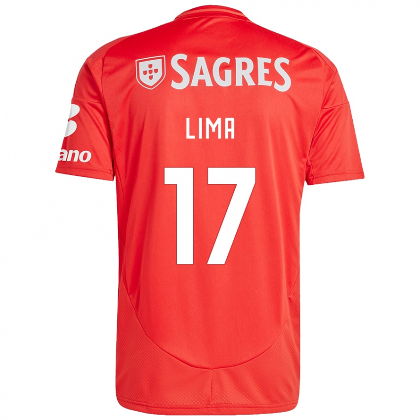 נשים Ivan Lima #17 אדום לבן ג'רזי ביתית 2024/25 חולצה קצרה
