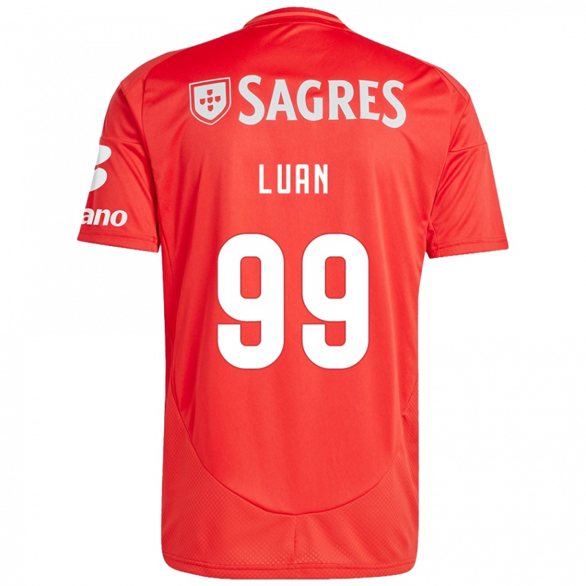 נשים Luan #99 אדום לבן ג'רזי ביתית 2024/25 חולצה קצרה