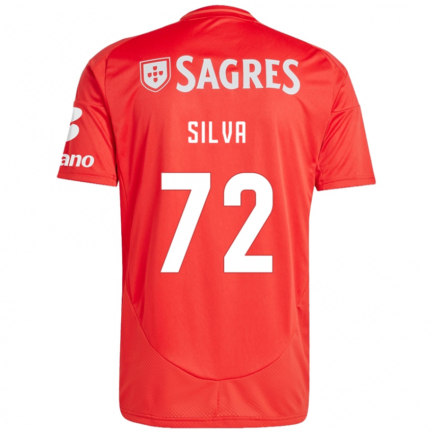 נשים Matilde Silva #72 אדום לבן ג'רזי ביתית 2024/25 חולצה קצרה