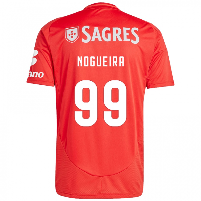 נשים Beatriz Nogueira #99 אדום לבן ג'רזי ביתית 2024/25 חולצה קצרה
