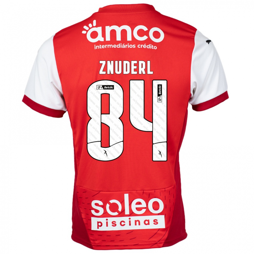 נשים Tai Znuderl #84 אדום לבן ג'רזי ביתית 2024/25 חולצה קצרה