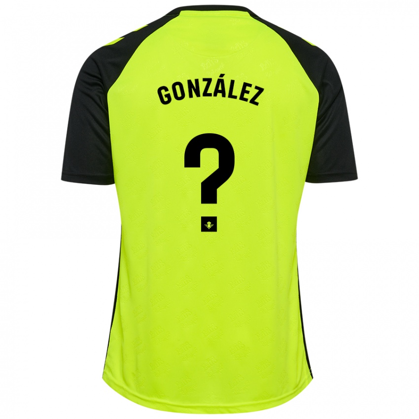 נשים Manu González #0 שחור ניאון צהוב הרחק ג'רזי 2024/25 חולצה קצרה