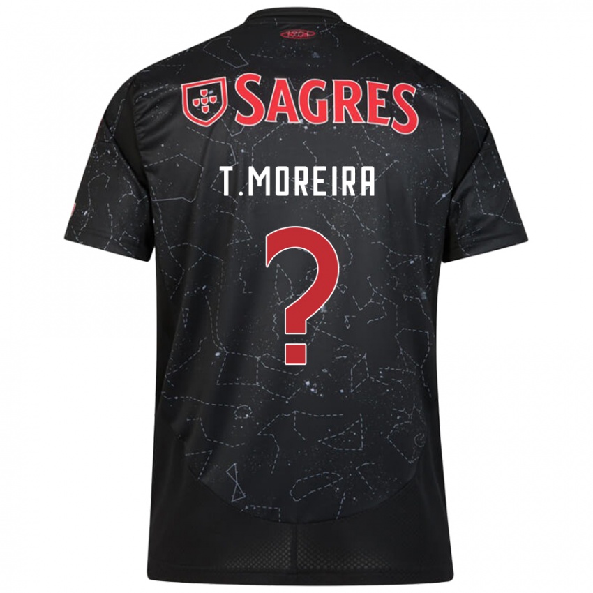 נשים Tomás Moreira #0 שחור אדום הרחק ג'רזי 2024/25 חולצה קצרה