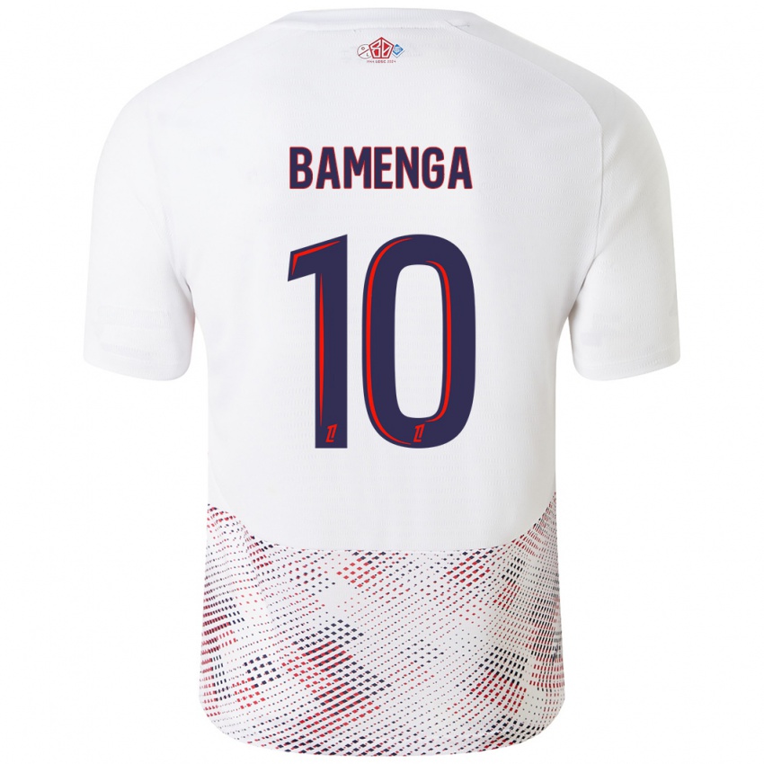 ילדים Naomie Bamenga #10 כחול רויאל לבן הרחק ג'רזי 2024/25 חולצה קצרה