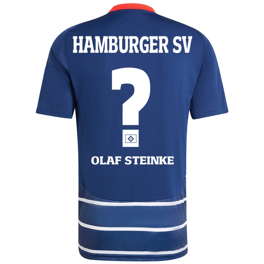 ילדים Eric Olaf Steinke #0 כחול כהה הרחק ג'רזי 2024/25 חולצה קצרה