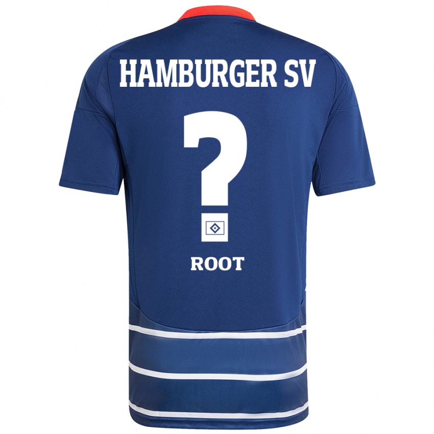 ילדים Andreas Root #0 כחול כהה הרחק ג'רזי 2024/25 חולצה קצרה