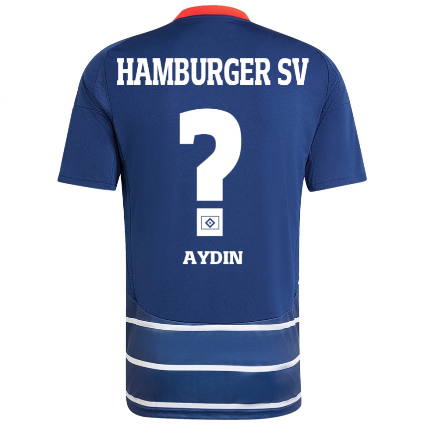 ילדים Emre Aydin #0 כחול כהה הרחק ג'רזי 2024/25 חולצה קצרה