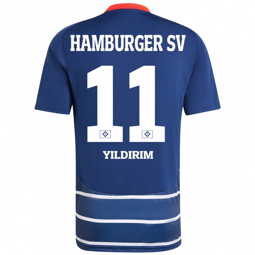 ילדים Mehmet Yildirim #11 כחול כהה הרחק ג'רזי 2024/25 חולצה קצרה