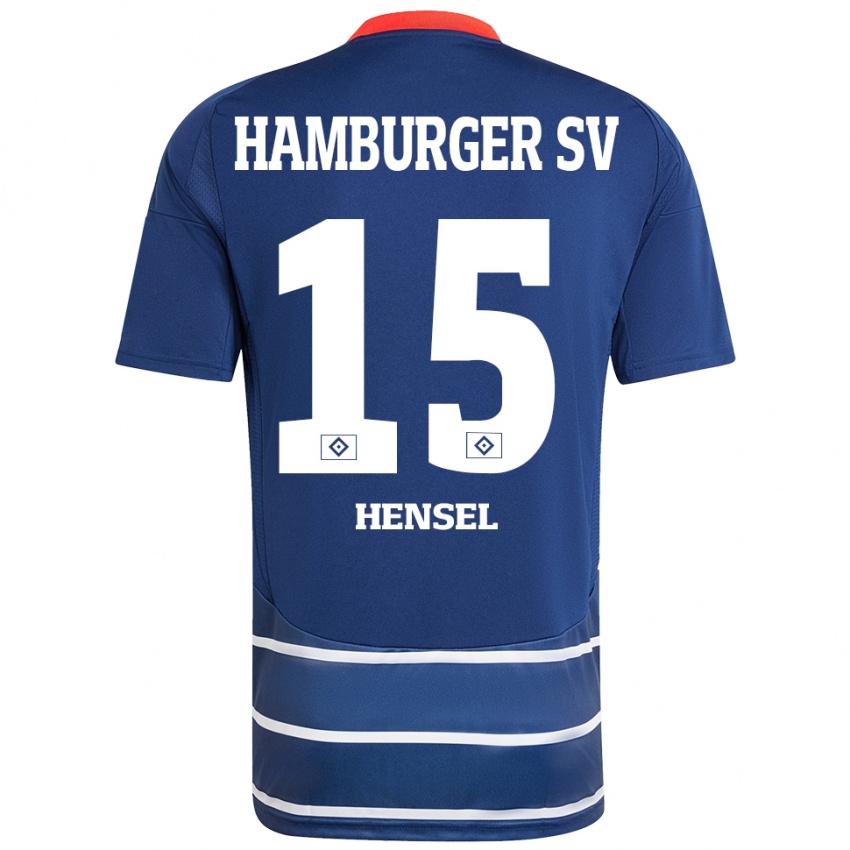 ילדים Janoah Hensel #15 כחול כהה הרחק ג'רזי 2024/25 חולצה קצרה