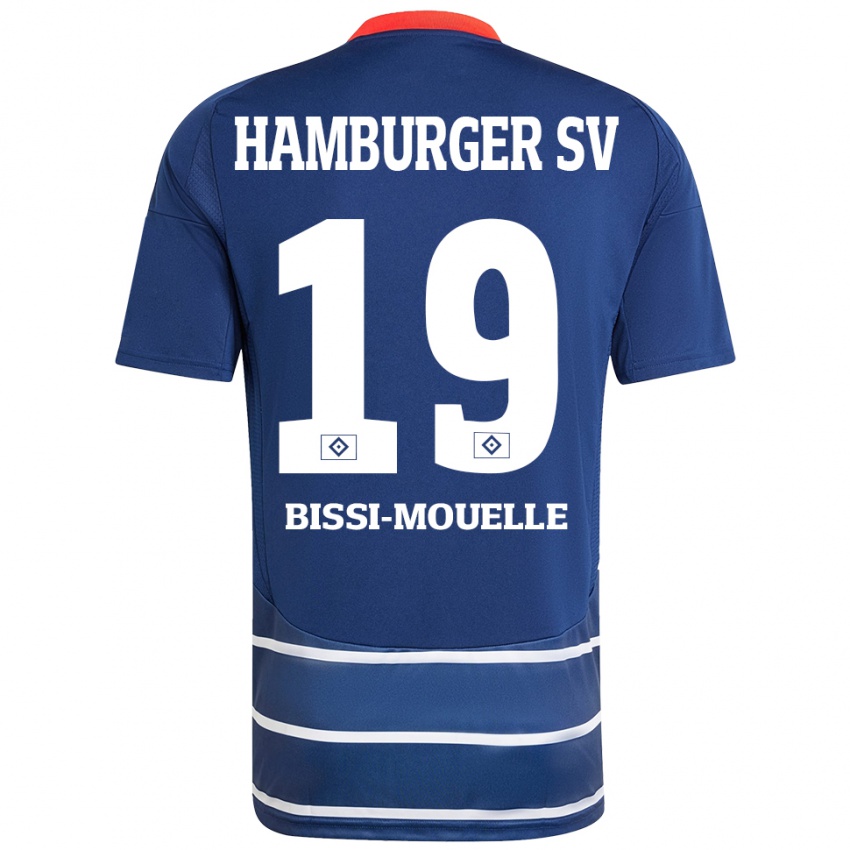 ילדים Jason Bissi-Mouelle #19 כחול כהה הרחק ג'רזי 2024/25 חולצה קצרה