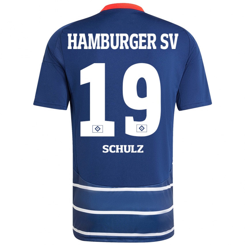 ילדים Victoria Schulz #19 כחול כהה הרחק ג'רזי 2024/25 חולצה קצרה
