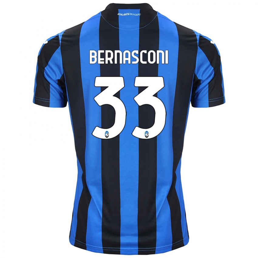 גברים Lorenzo Bernasconi #33 כחול שחור ג'רזי ביתית 2024/25 חולצה קצרה