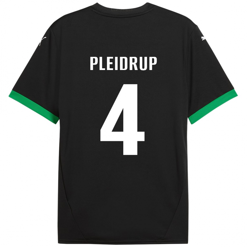 גברים Caroline Pleidrup #4 שחור ירוק כהה ג'רזי ביתית 2024/25 חולצה קצרה