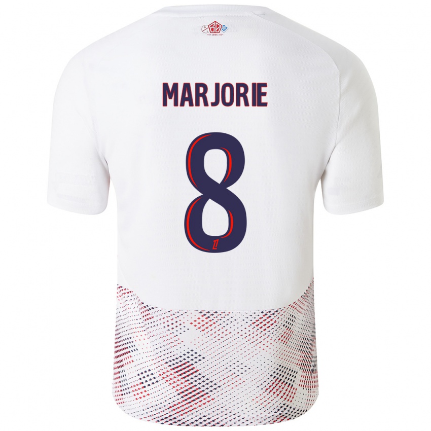 גברים Marjorie #8 כחול רויאל לבן הרחק ג'רזי 2024/25 חולצה קצרה