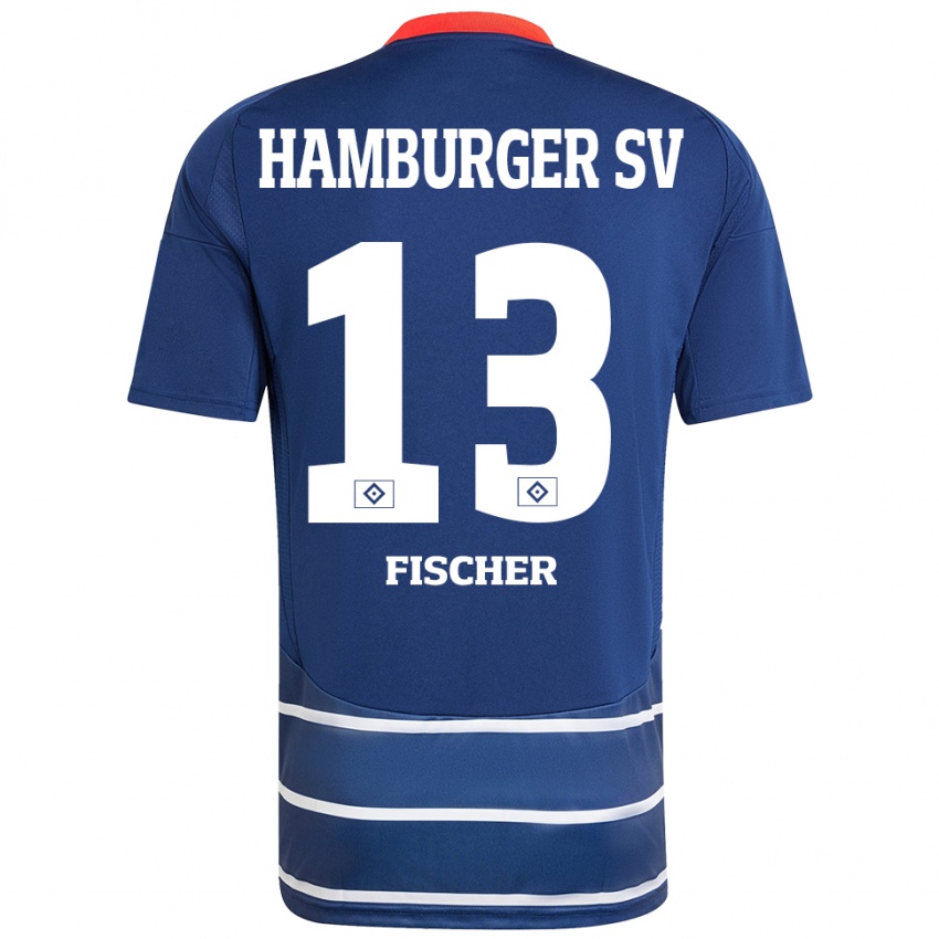 גברים Antonia Fischer #13 כחול כהה הרחק ג'רזי 2024/25 חולצה קצרה