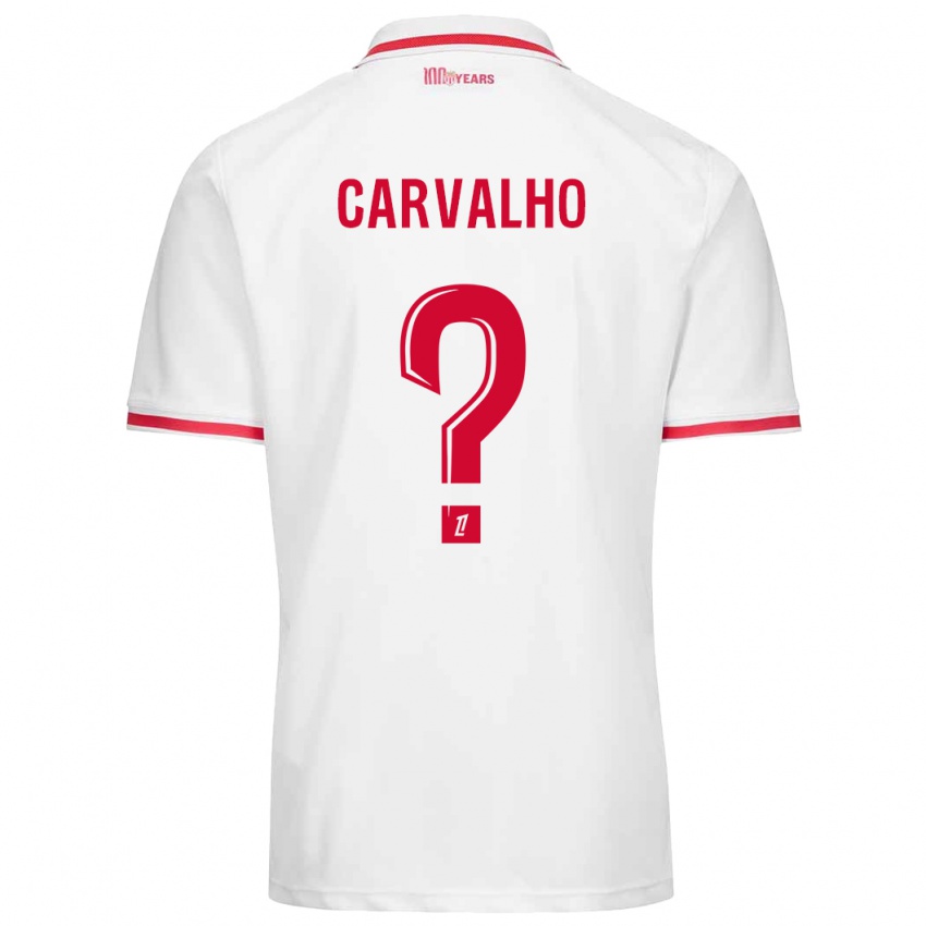 נשים Lorenzo Carvalho #0 לבן אדום ג'רזי ביתית 2024/25 חולצה קצרה
