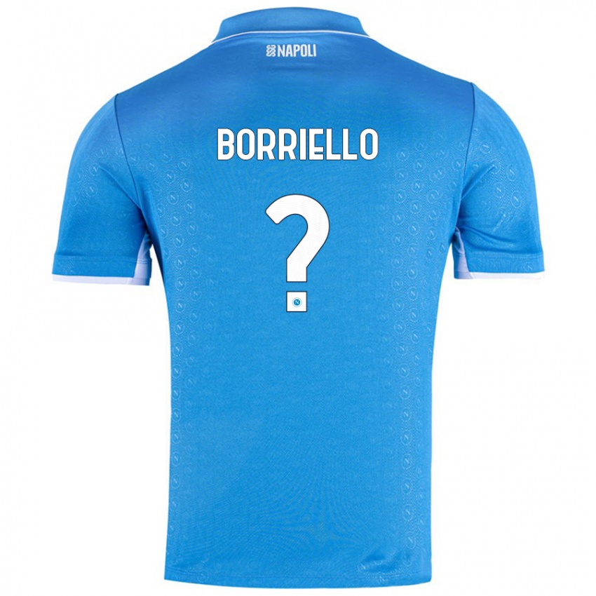 נשים Salvatore Borriello #0 שמיים כחולים ג'רזי ביתית 2024/25 חולצה קצרה