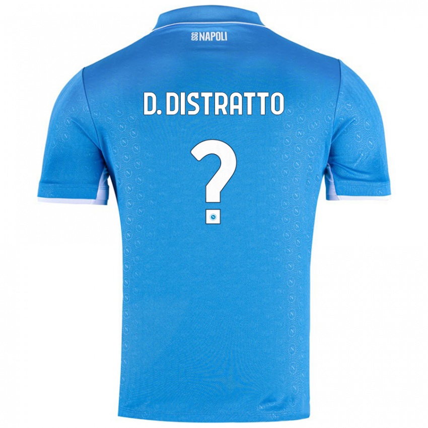 נשים Donato Distratto #0 שמיים כחולים ג'רזי ביתית 2024/25 חולצה קצרה