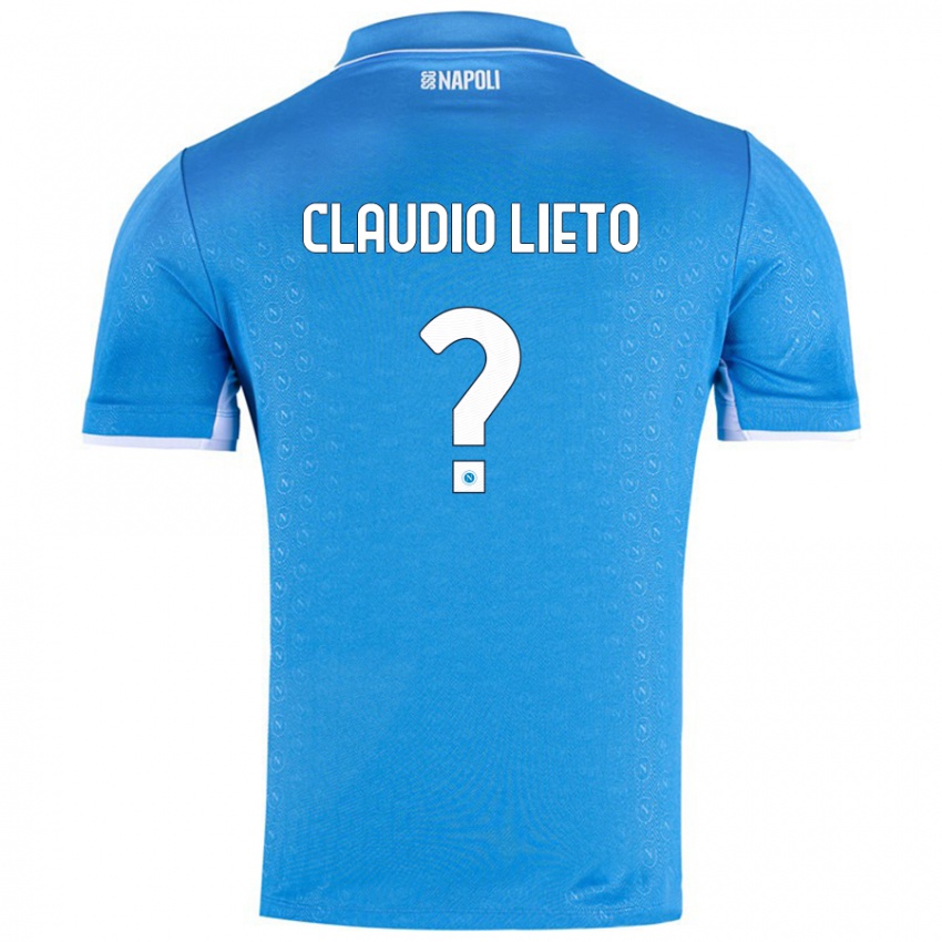 נשים Claudio Lieto #0 שמיים כחולים ג'רזי ביתית 2024/25 חולצה קצרה