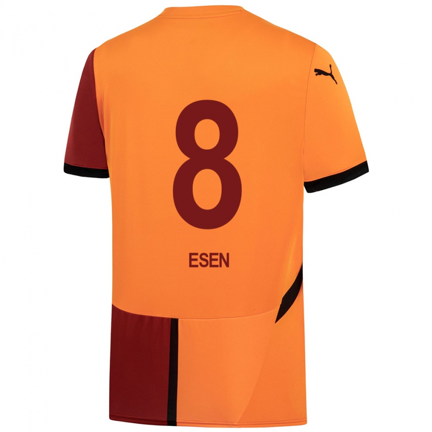 נשים Emine Ecem Esen #8 צהוב אדום ג'רזי ביתית 2024/25 חולצה קצרה