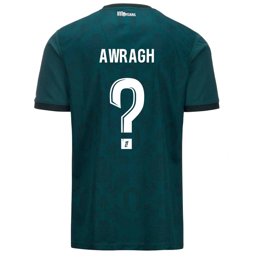 נשים Soufian Awragh #0 ירוק כהה הרחק ג'רזי 2024/25 חולצה קצרה