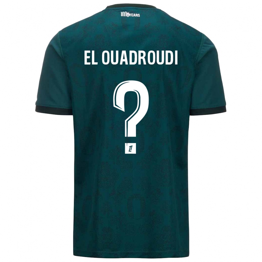 נשים Imrane El Ouadroudi #0 ירוק כהה הרחק ג'רזי 2024/25 חולצה קצרה